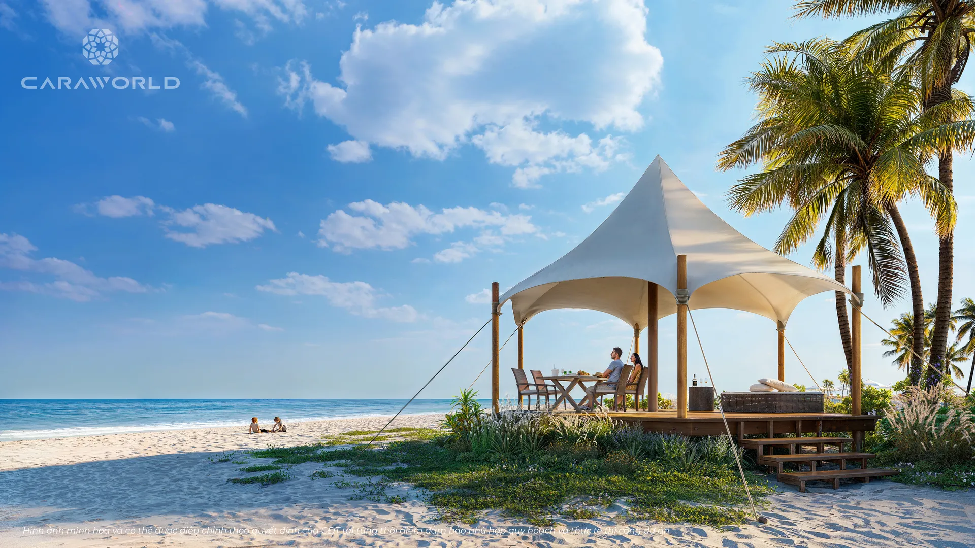Bãi biển Bãi Dài Cam Ranh — bãi biển riêng tư nằm ngay cạnh ParaSol CaraWorld