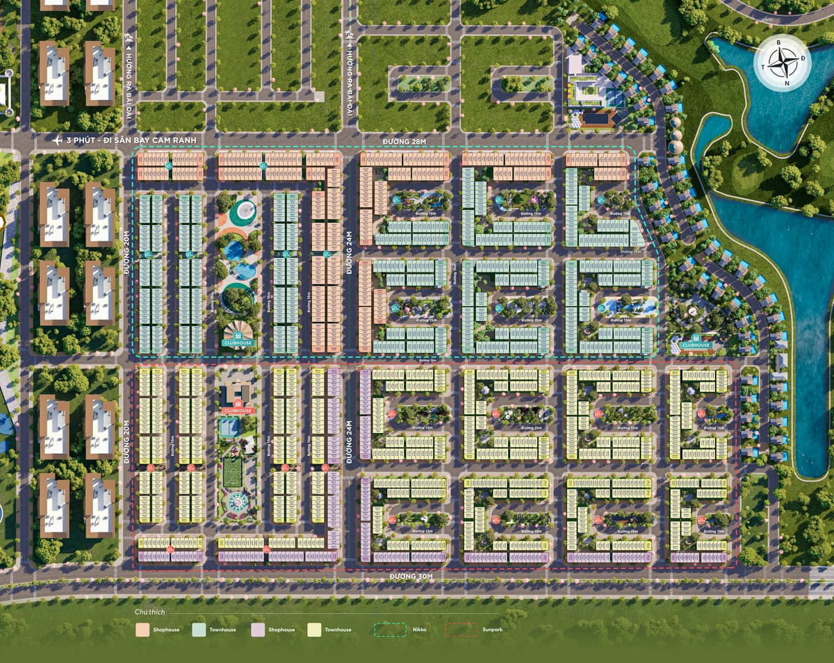 Mặt bằng tổng thể dự án ParaSol Cam Ranh