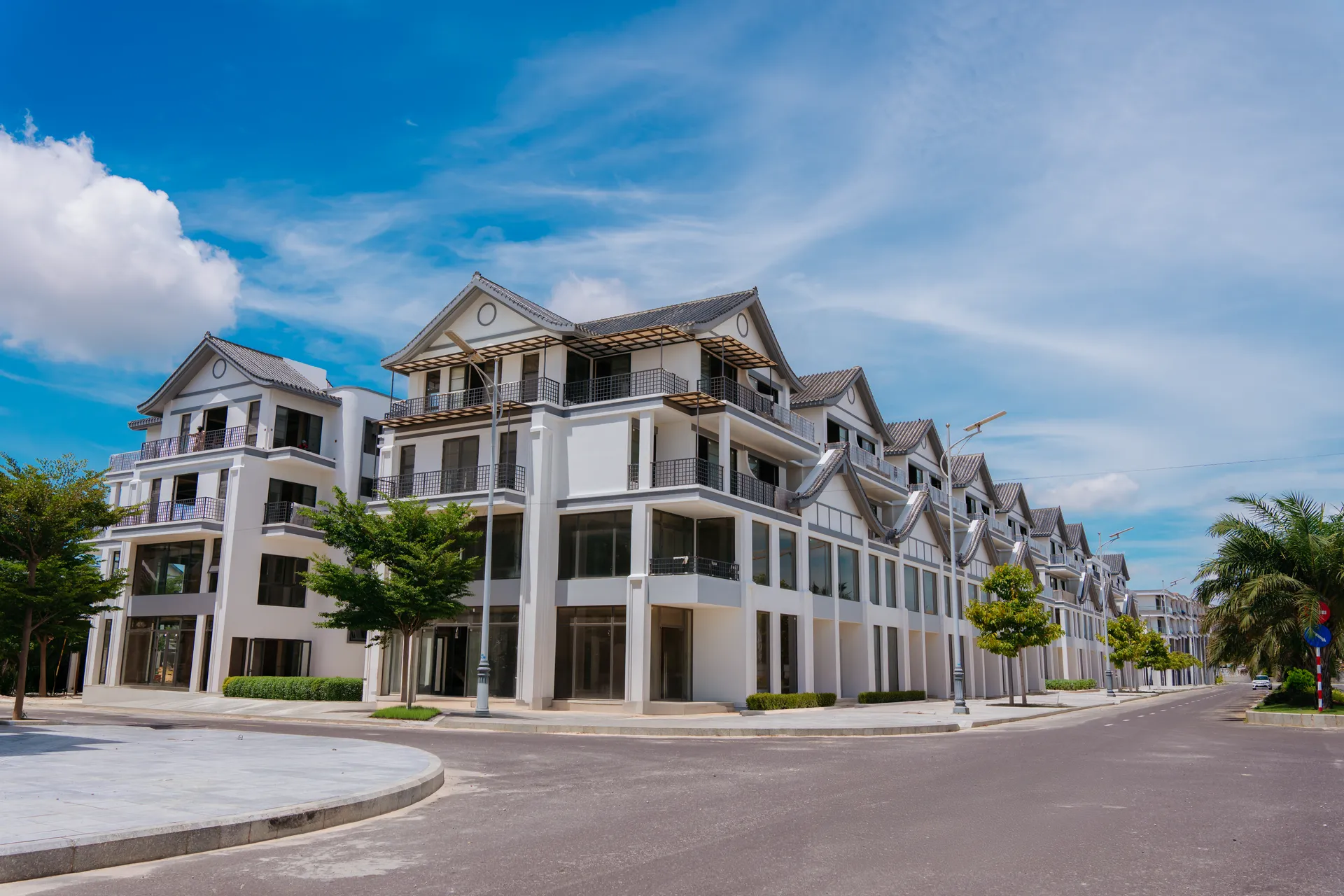 Góc phố shophouse Nikko Park — kiến trúc Nhật Bản hiện đại tại ParaSol Cam Ranh